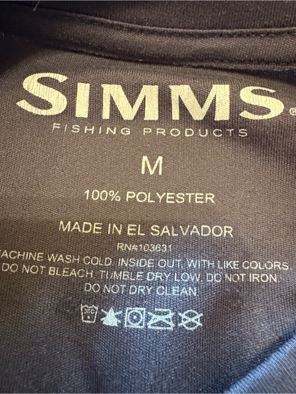 Simms Men’s Long Sleeve Shirt Size Medium - Picture 3 of 4